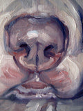 F&S Gift Store Silver Lab, custom Dog Portrait Oil Paintings by puci, 8x10"