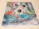 F&S Gift Store Custom Pet Portrait Oil Painting 20" X 20" - Includes Internal Frame, Painted Edges