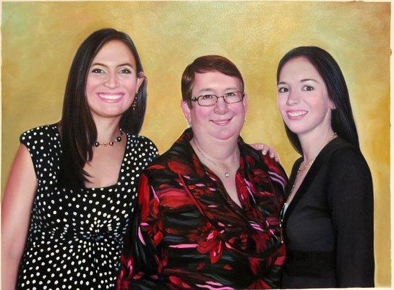 F&S Gift Store Custom portraits from photo, large oil painting on canvas. 100% money-back guarantee.