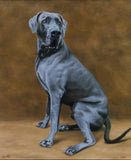 F&S Gift Store Custom Dog portrait, Pet portrait, Dog Painting, Dog art - oil painting on canvas. 50% DEPOSIT. Handmade Custom pet portrait.