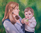 F&S Gift Store Custom Portrait Child Art Portrait of Child Oil Painting Painting from Photo - 8x10 inch Made to Order oil portrait commission portrait