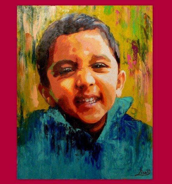 Personalized Oil Painting From Photos, handcraft art on Canvas-Show Case MCO102409-24