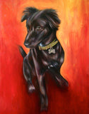 F&S Gift Store Custom pet dog portrait - made to order original oil painting by Meredith O'Neal