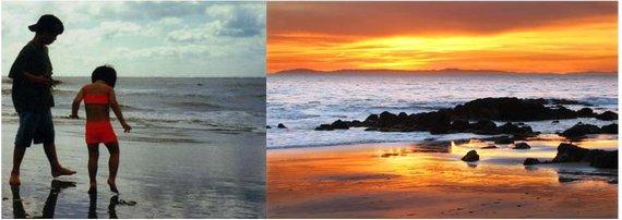 F&S Gift Store Custom vacation Painting, keepsake, painting from Photo, custom portrait from picture, Commission Painting, Personalized art, beach, sunset
