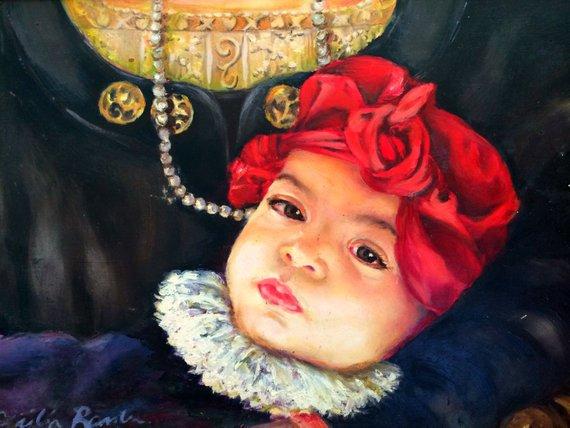 F&S Gift Store Portrait Painting Commission | CUSTOM PAINTING on Request by award winning artist Cecilia Rosslee