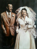 F&S Gift Store Portrait Oil Painting - Double Custom Portrait - Wedding, Family, Child Portraits - Modern Wall Art Gift Idea