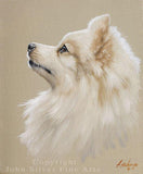 F&S Gift Store SPECIAL OFFER! Custom Pet Portrait Head & Shoulders Dog Oil Painting by award winning UK artist John Silver. 12 x 10 inches