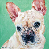 F&S Gift Store CUSTOM Pet Portrait Oil Painting 12x12 Pet Memorial dog Gift