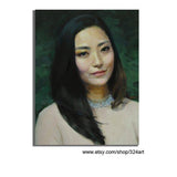 F&S Gift Store Custom Portrait Painting, woman portrait Oil Painting, mother's day gift, birthday gift ,painting from photo,
