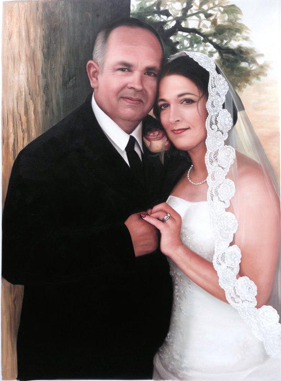 Personalized Oil Painting From Photos, handcraft art on Canvas-Show Case OFK101633-36