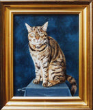 F&S Gift Store Cat portrait custom, Cat Portrait, Cat Painting, oil painting on canvas. 50% DEPOSIT. Handmade Custom pet portrait.