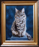 F&S Gift Store Custom Cat portrait, Pet portrait, Cat Painting - oil painting on canvas. 50% DEPOSIT. Handmade Custom pet portrait.