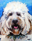 F&S Gift Store Original Jenny Grumbles Custom Pet Portrait Painting on Canvas