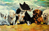 F&S Gift Store Original Jenny Grumbles Custom Pet Portrait Painting on Canvas