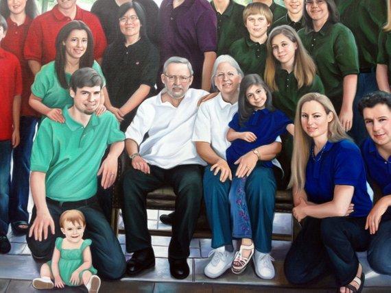 Personalized Oil Painting From Photos, handcraft art on Canvas-Show Case TON101762-36