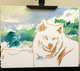 F&S Gift Store Oil Pet Portrait, Samoyed Dog Cat Oil Painting from Photo, Custom Dog Portrait, Dog Oil Painting, Cretive Original Fine Art Quality |PetsBig