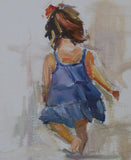 F&S Gift Store Child Portrait, Portrait of Child, Child at the beach, Custom Portrait, Painting Back View, Birthday Gift, Paint my photo, Christmas Gift