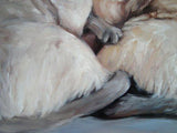 F&S Gift Store SiameseSymmetry, custom Pet Portrait Oil Paintings by puci, 12x12" (2 pets)