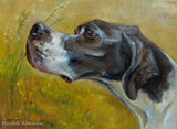 F&S Gift Store CUSTOM DOG PORTRAIT Dog Art Realistic oil painting on canvas Hand painted from photographs Pet memorial For dog lover Rhodesian Ridgeback