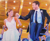 F&S Gift Store Anniversary Gift - Oil Painting Portrait on Canvas Art from Photo - 16x20 Hand Painted & Stretched