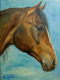 F&S Gift Store Custom HORSE PORTRAIT from photos Large Original oil PAINTING Personalized mamorial Fine Art Animal Art Painting on request Oil on canvas