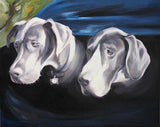 F&S Gift Store Horse Portrait Original Oil Painting from Photo Hand Painted & Stretched Art - Great Preview Process