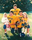 F&S Gift Store Custom Family Portrait Painting - Personalized Art From Photo 16x20