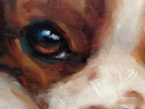 F&S Gift Store Spaniel R&R, Cavalier King Charles, custom oil painting by puci, 8x10"