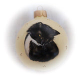F&S Gift Store Custom cat portrait paintings Christmas ornament, personalized cat portrait ornament