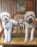 F&S Gift Store Custom 16" x 20" Pet Portrait by LaPine Design - Oil Painting on Traditional Stapled Canvas