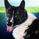 F&S Gift Store Custom 12"x12" Pet Portrait by LaPine Design -Oil Painting on Gallery Wrapped Canvas
