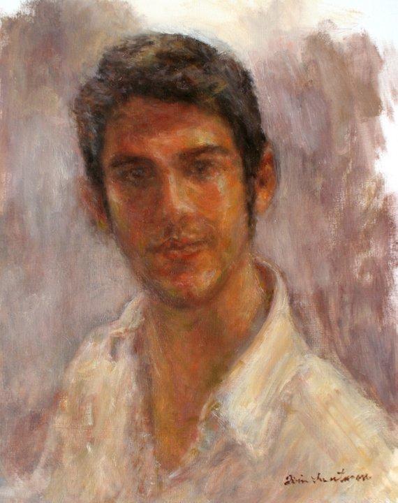 F&S Gift Store Boyfriend - Print or Custom Original Oil Portrait Painting - Impressionist Portrait - Fine Art