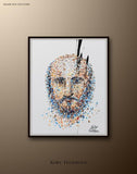F&S Gift Store Custom Portrait 40" original handmade oil painting on canvas by Koby Feldmos