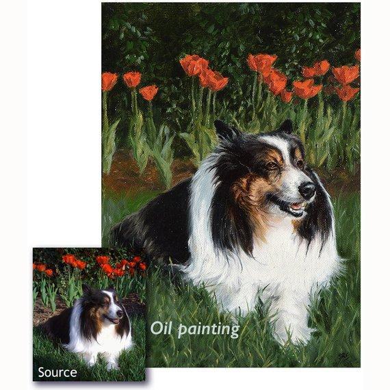 Personalized Oil Painting From Photos, handcraft art on Canvas-Show Case DOL101706-72