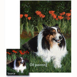 F&S Gift Store Dog portrait custom, Pet portrait, Dog Painting - oil painting on canvas. 50% DEPOSIT. Handmade Custom pet portrait.