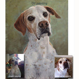F&S Gift Store Custom pet portrait, Dog portrait, Dog painting, Custom dog portrait, on canvas. 50% DEPOSIT. Handmade.