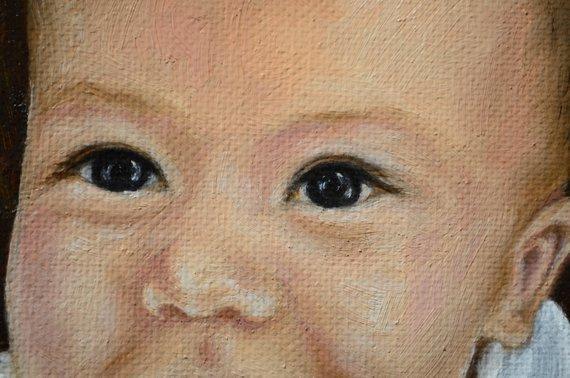 Personalized Oil Painting From Photos, handcraft art on Canvas-Show Case PRM100534-30