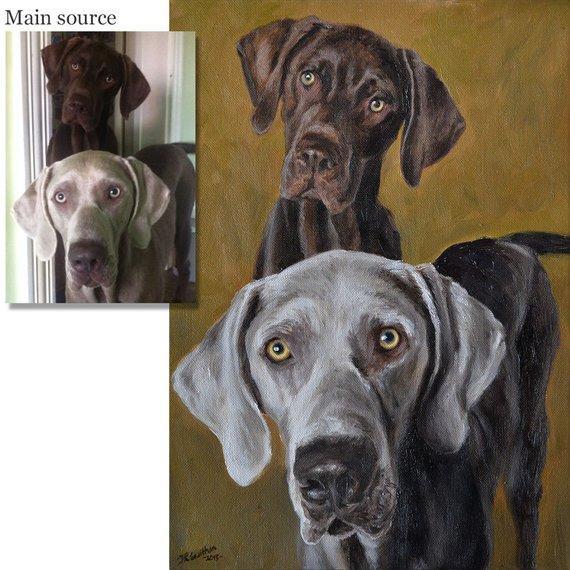 Personalized Oil Painting From Photos, handcraft art on Canvas-Show Case FLK100729-48