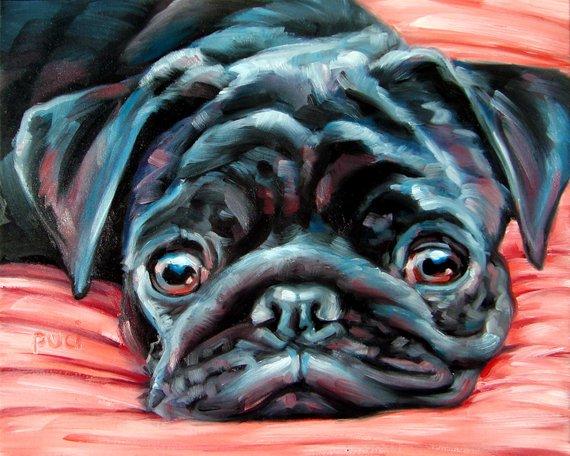 F&S Gift Store AussieArchie, Custom Dog Portrait Oil Painting by puci, 8x10"