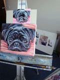 F&S Gift Store AussieArchie, Custom Dog Portrait Oil Painting by puci, 8x10"