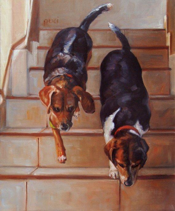 Personalized Oil Painting From Photos, handcraft art on Canvas-Show Case SMD102527-12