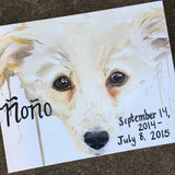 F&S Gift Store CUSTOM pet Painting, custom dog painting, memory painting, dog art, customized painting, pet memorial painting, custom dog portrait