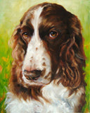 F&S Gift Store QueenBee w PolkaDots, Custom Pet Portrait Oil Painting by puci, 8x10"