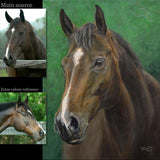 F&S Gift Store Custom Horse painting on canvas, Equine Portrait, Equine Painting, Pony Portrait - oil painting on canvas. 50% DEPOSIT. Custom portrait.