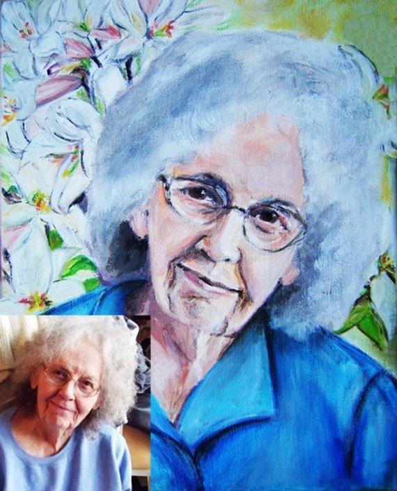 Personalized Oil Painting From Photos, handcraft art on Canvas-Show Case GAL100479-24