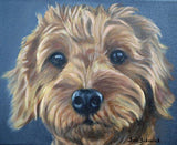 F&S Gift Store custom dog Painting,Christmas gift idea, pet portrait, portrait Commission, Dog painting from a photo, goldendoodle, personalized pet art,