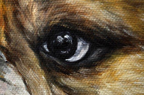 F&S Gift Store Bulldog, custom dog Painting, pet painting, pet portrait, portrait Commission, Dog painting from photo, dog art, personalized pet art, 8x8"