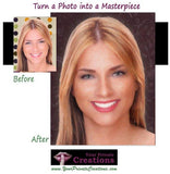 F&S Gift Store OIL PAINTING look PORTRAIT from your photo - Your own Masterpiece printed on canvas - great gift idea for your husband or boyfriend