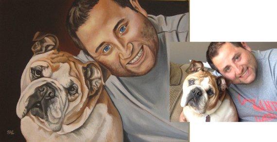 Personalized Oil Painting From Photos, handcraft art on Canvas-Show Case KTM101545-24