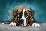 F&S Gift Store Pet portraits from photos - Dog in oil painting